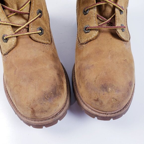 Timberland Womens Brown Roll Fold-Down Tan Waterproof Ankle Bootie Size 8 - Picture 7 of 9